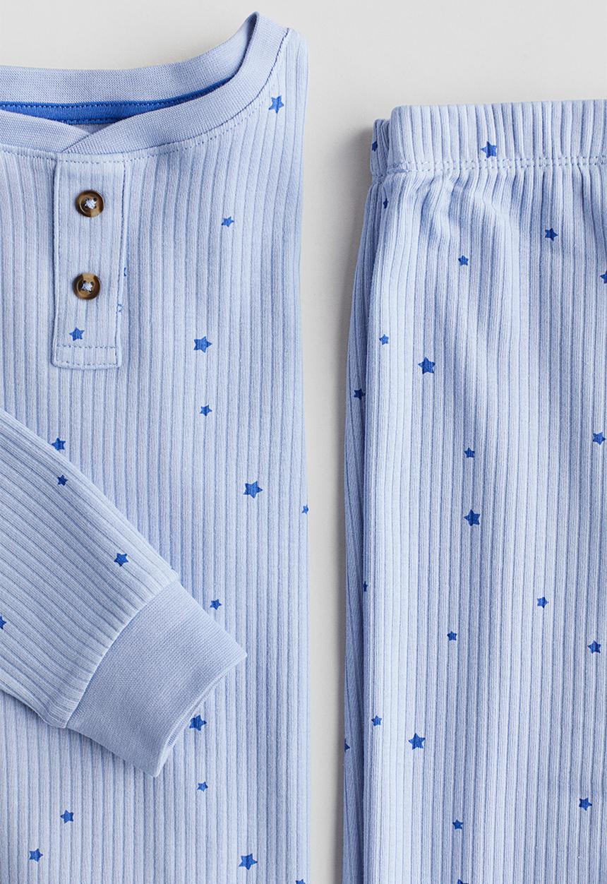 H&M - Patterned cotton pyjamas - blue