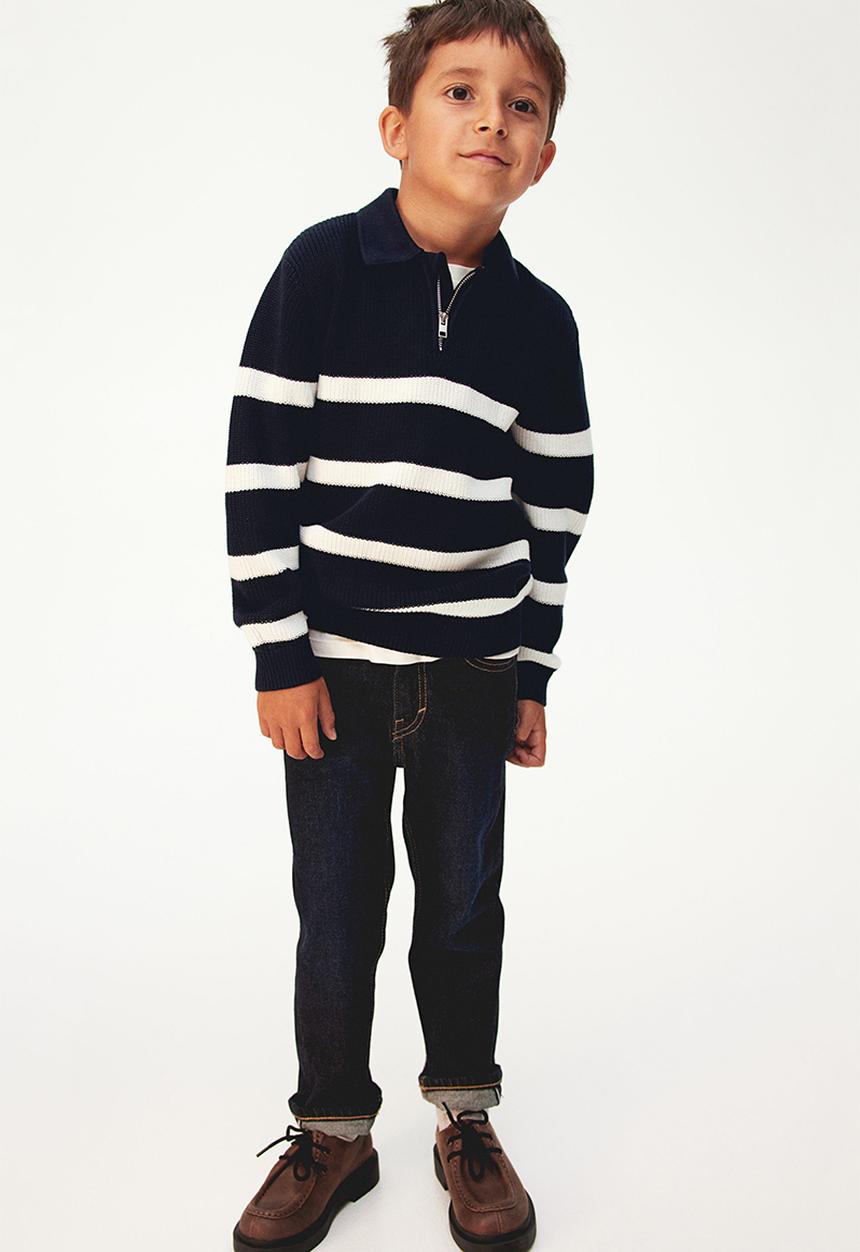 H&M - Zip-top polo jumper - blue