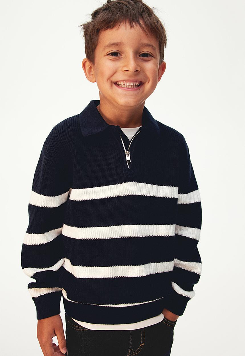 H&M - Zip-top polo jumper - blue