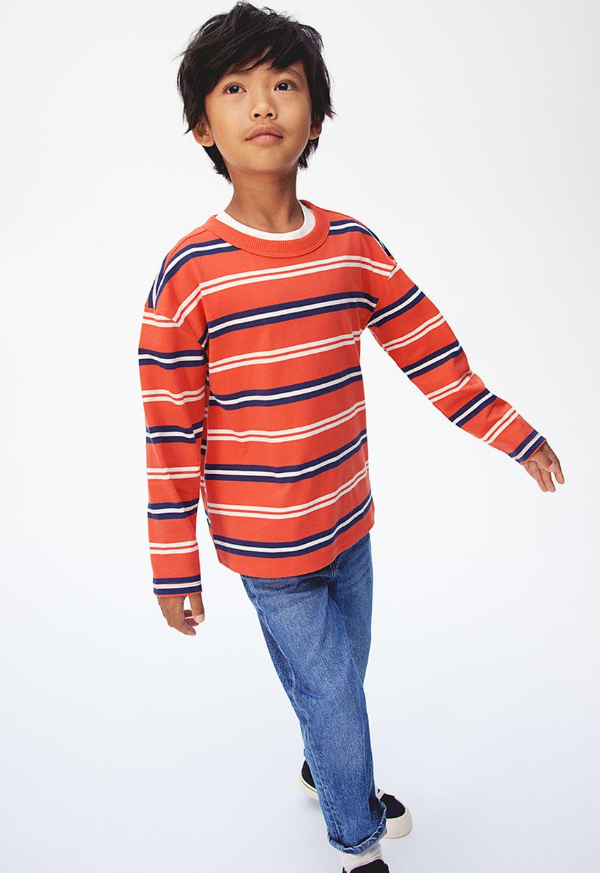 H&M - Long-sleeved t-shirt - red,multi