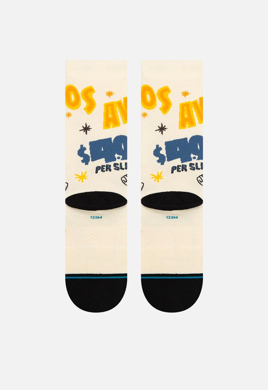 Stance Socks - Food stand crew - light beige