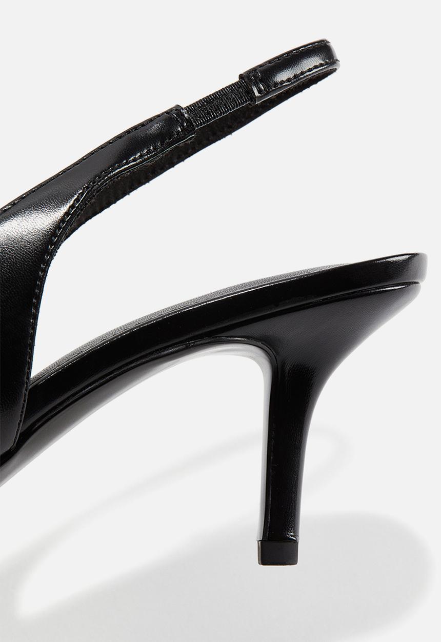 H&M - Pointed slingback court shoes - black