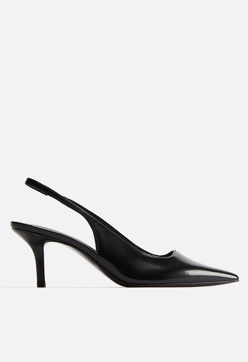 H&M - Pointed slingback court shoes - black