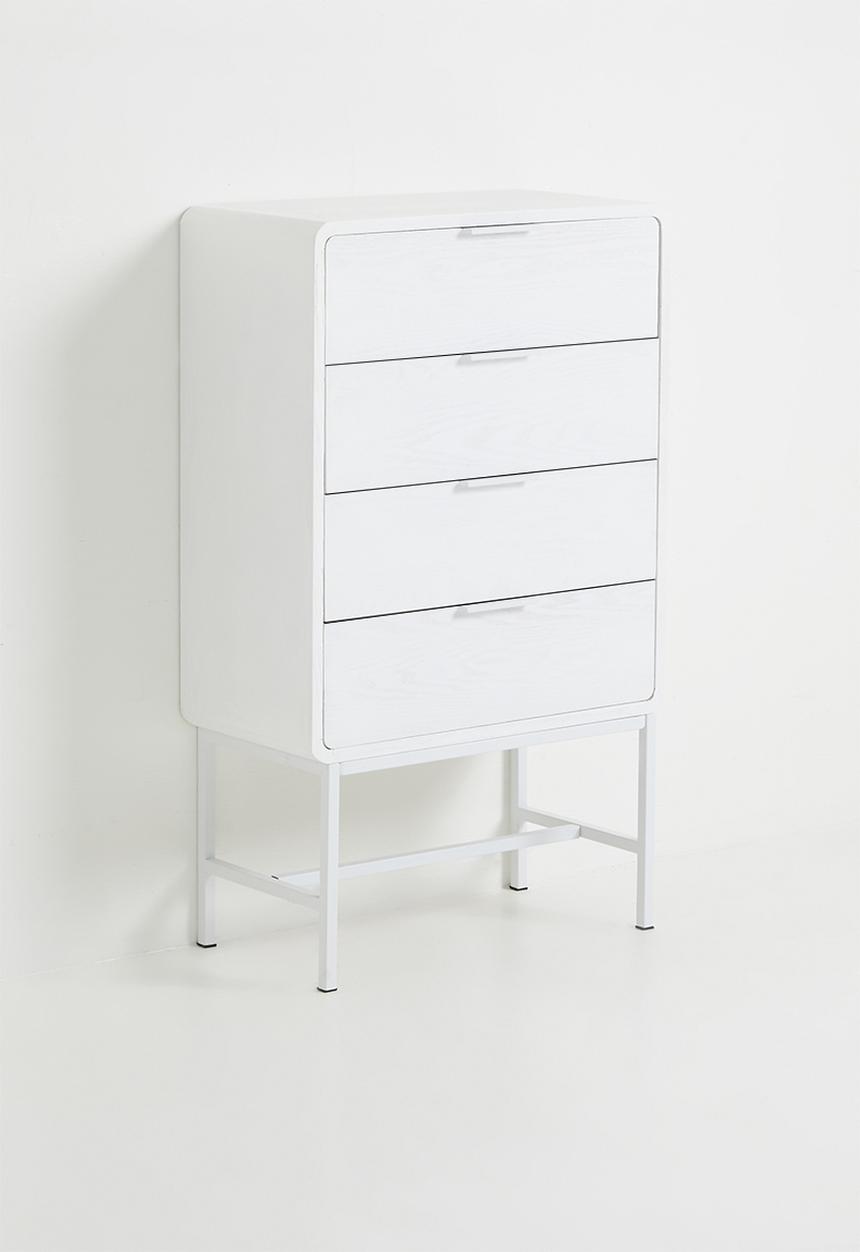 Sixth Floor - Gomez 4 drawer - white