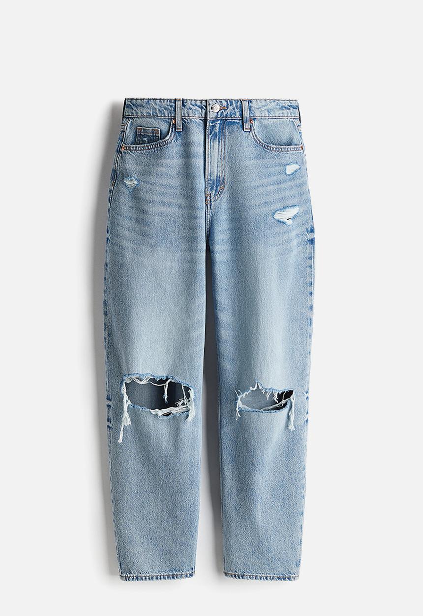 H&M - Barrel high jeans - light denim blue