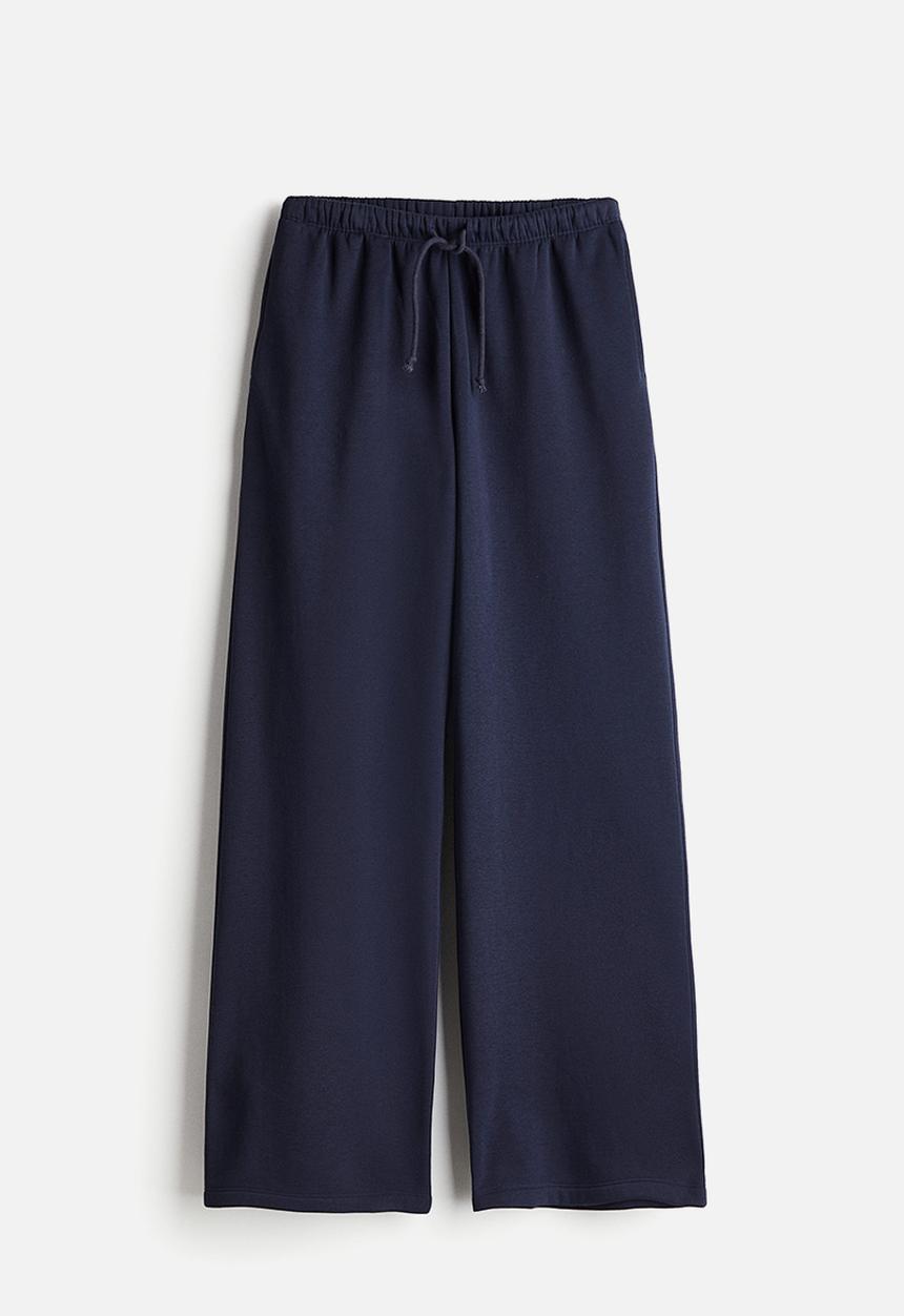 H&M - Wide joggers - navy blue