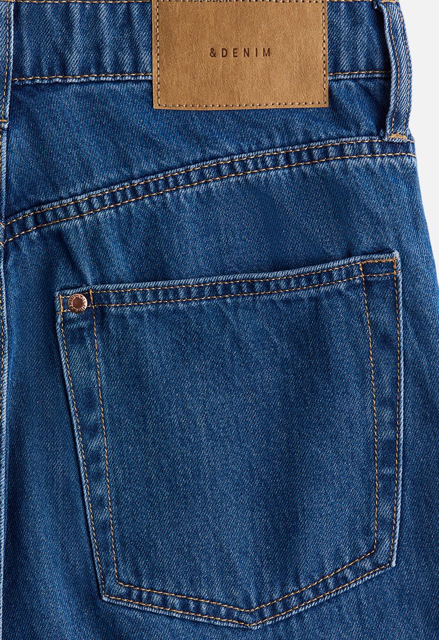 H&M - Wide ultra high jeans - denim blue