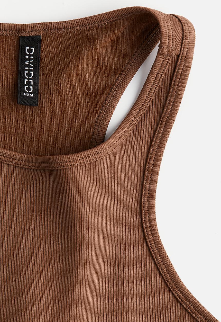 H&M - Ribbed vest top - brown