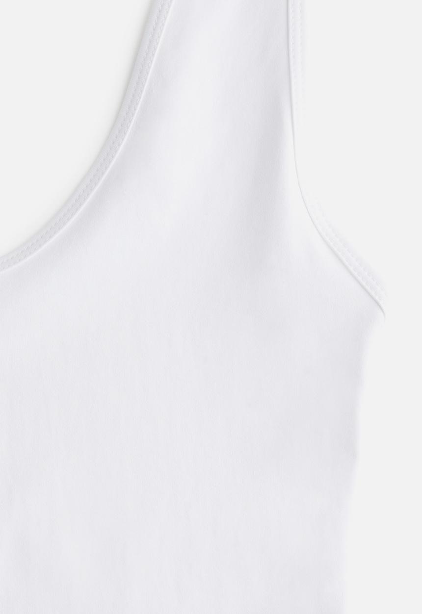 H&M - Jersey thong body - white