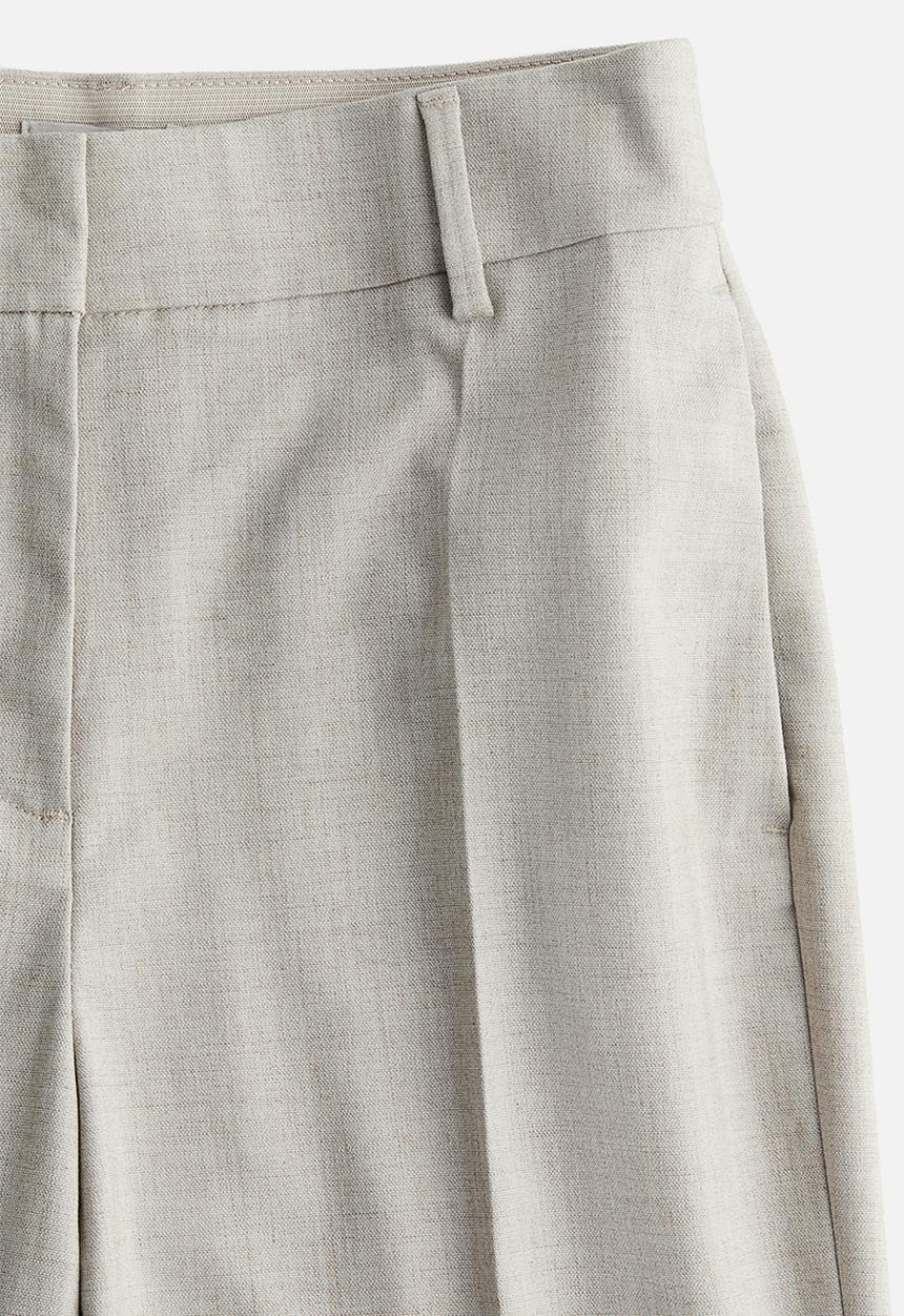 H&M - Cigarette trousers - light beige marl 
