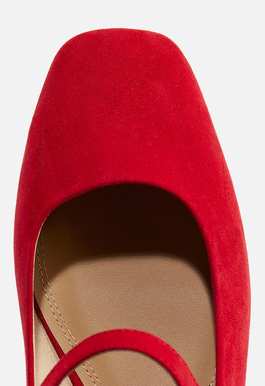 H&M - Mary jane ballet pumps - bright red