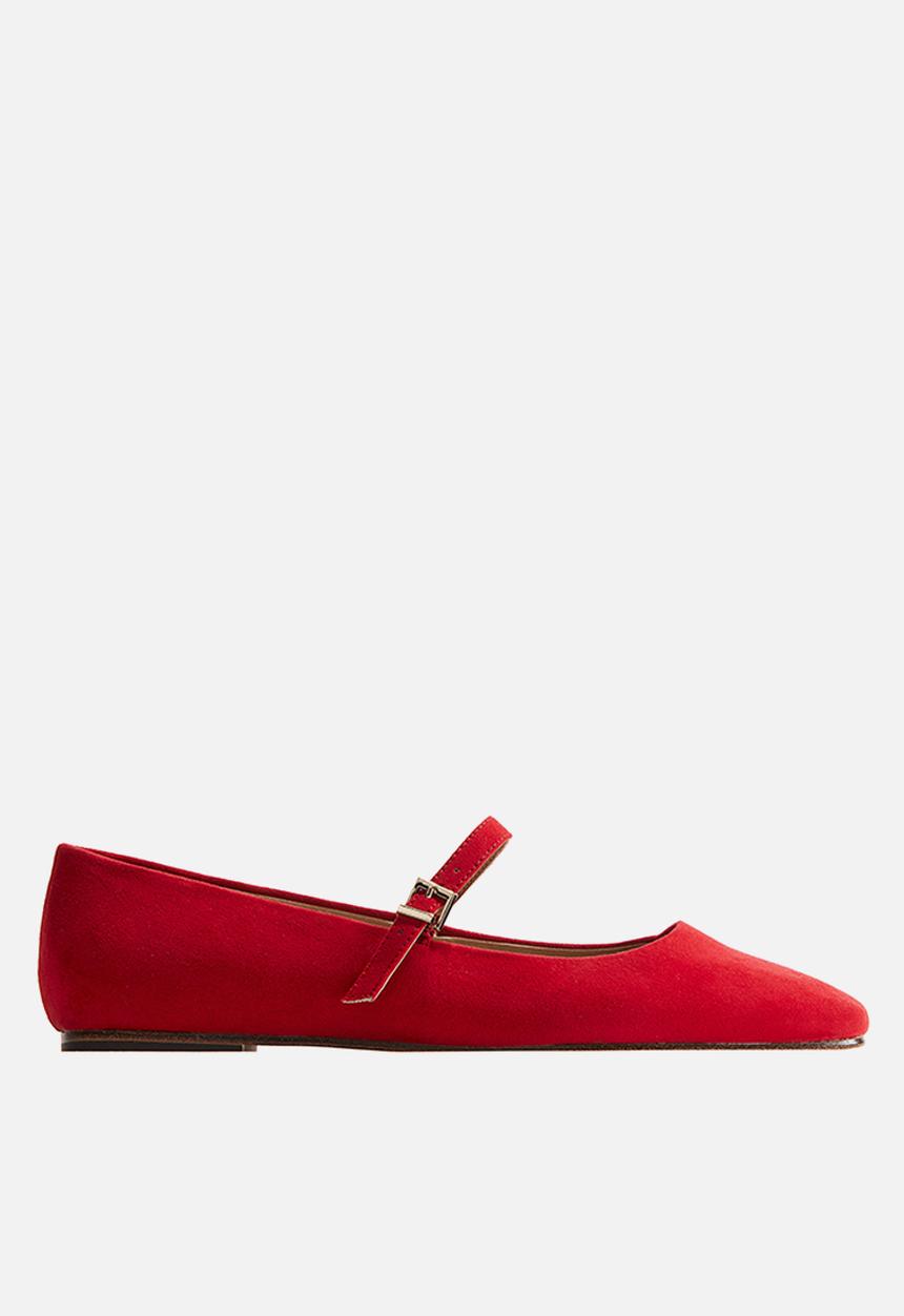 H&M - Mary jane ballet pumps - bright red