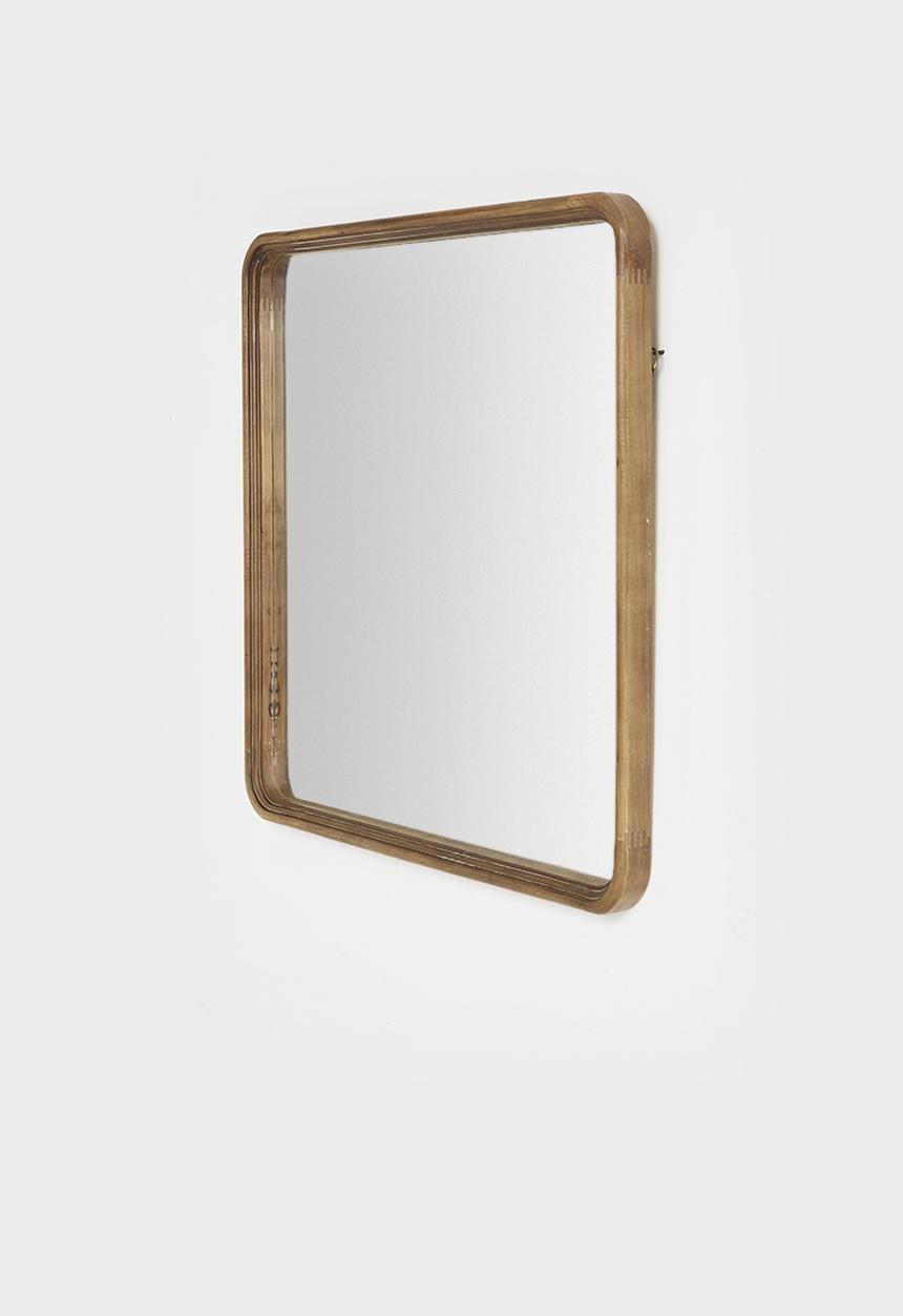 Sixth Floor - Wood Mirror Square - Walnut