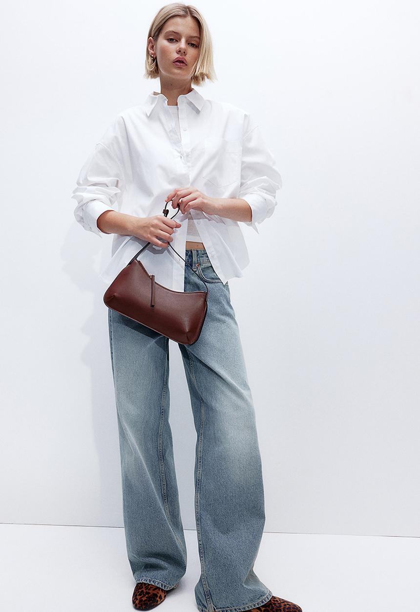 H&M - Oversized cotton shirt - white