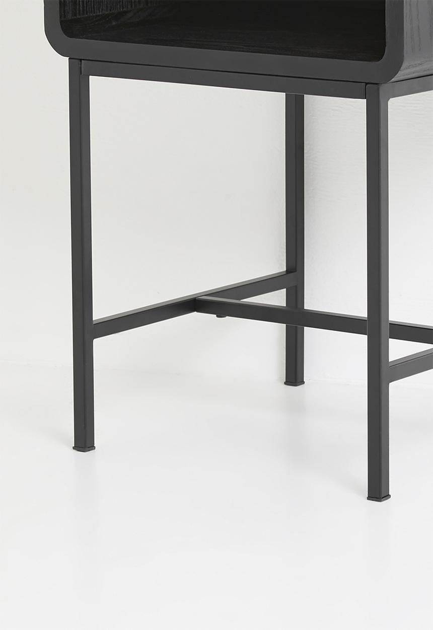 Sixth Floor - Gomez bedside table-black