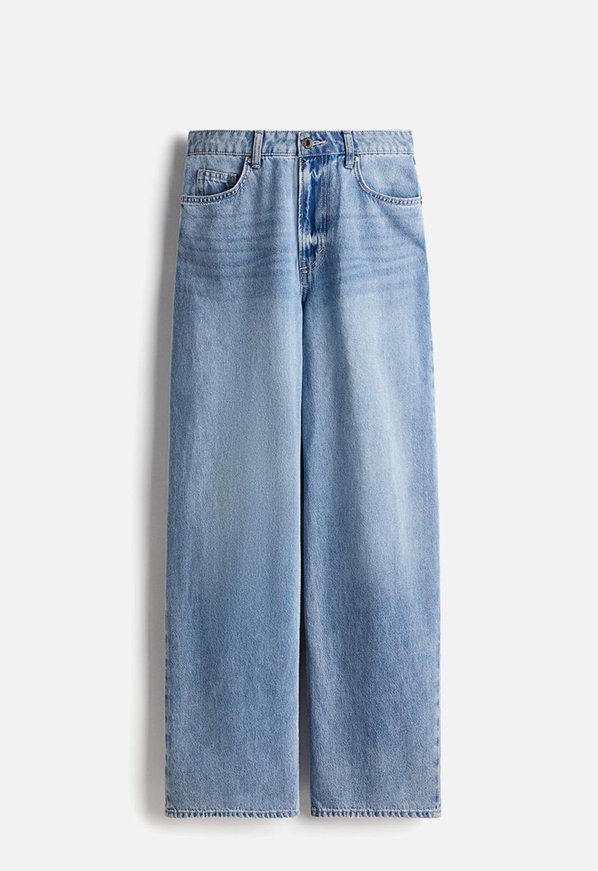 H&M - Baggy high jeans - light denim blue 