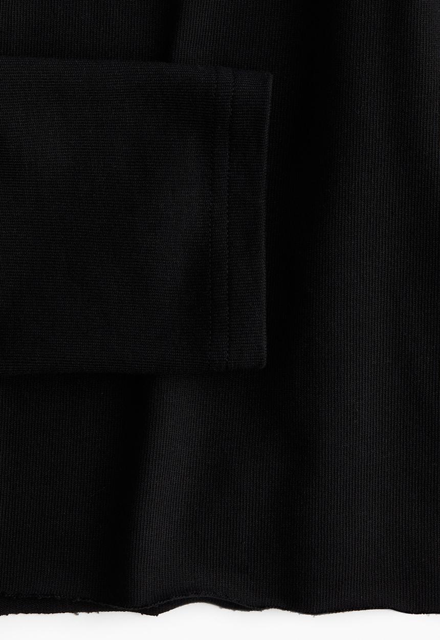 H&M - Short hoodie - black