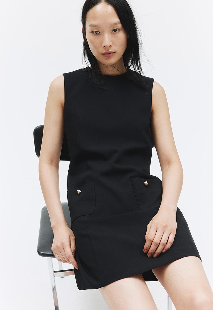 H&M - Pocket-front dress - black