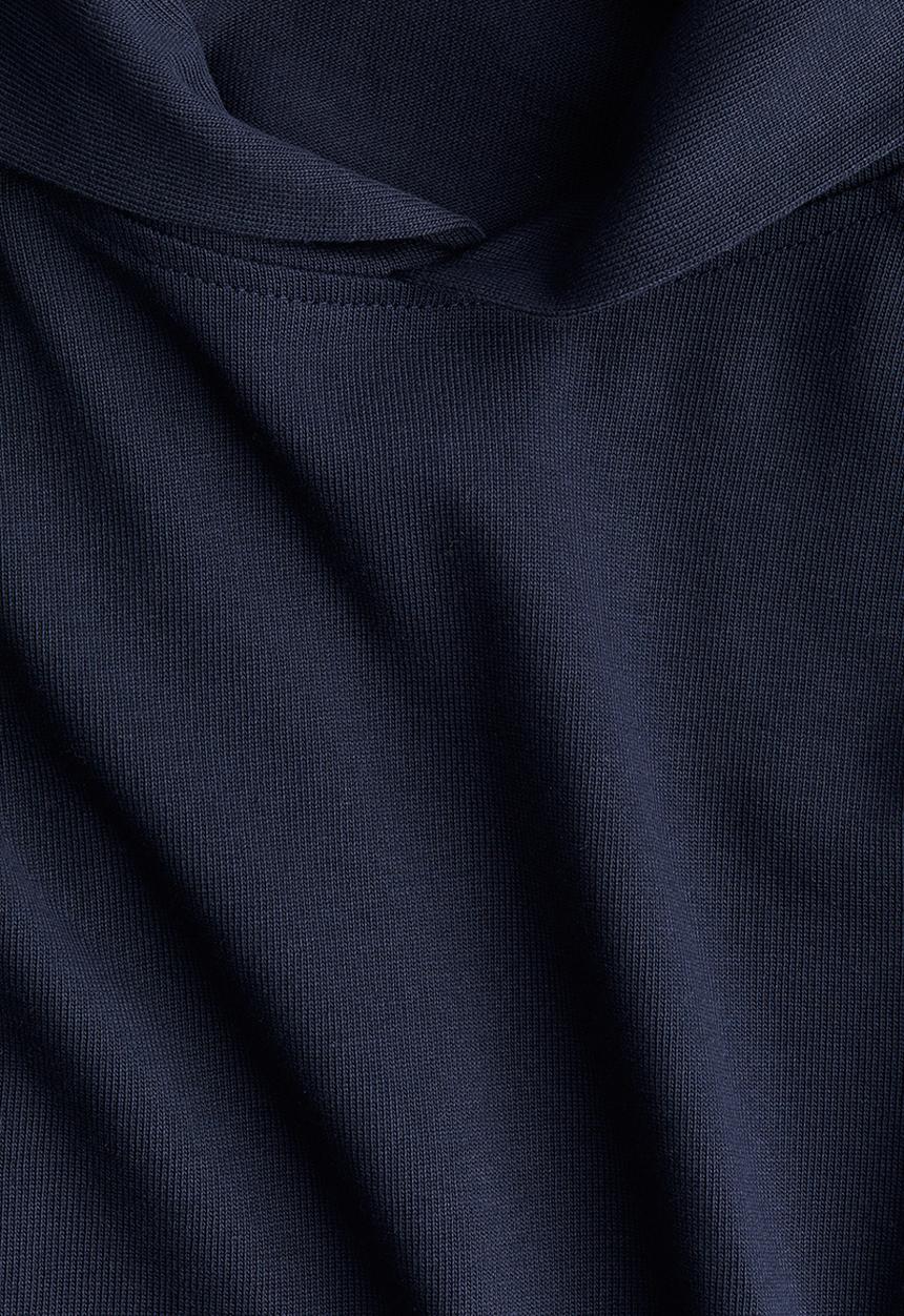 H&M - Short hoodie - navy blue