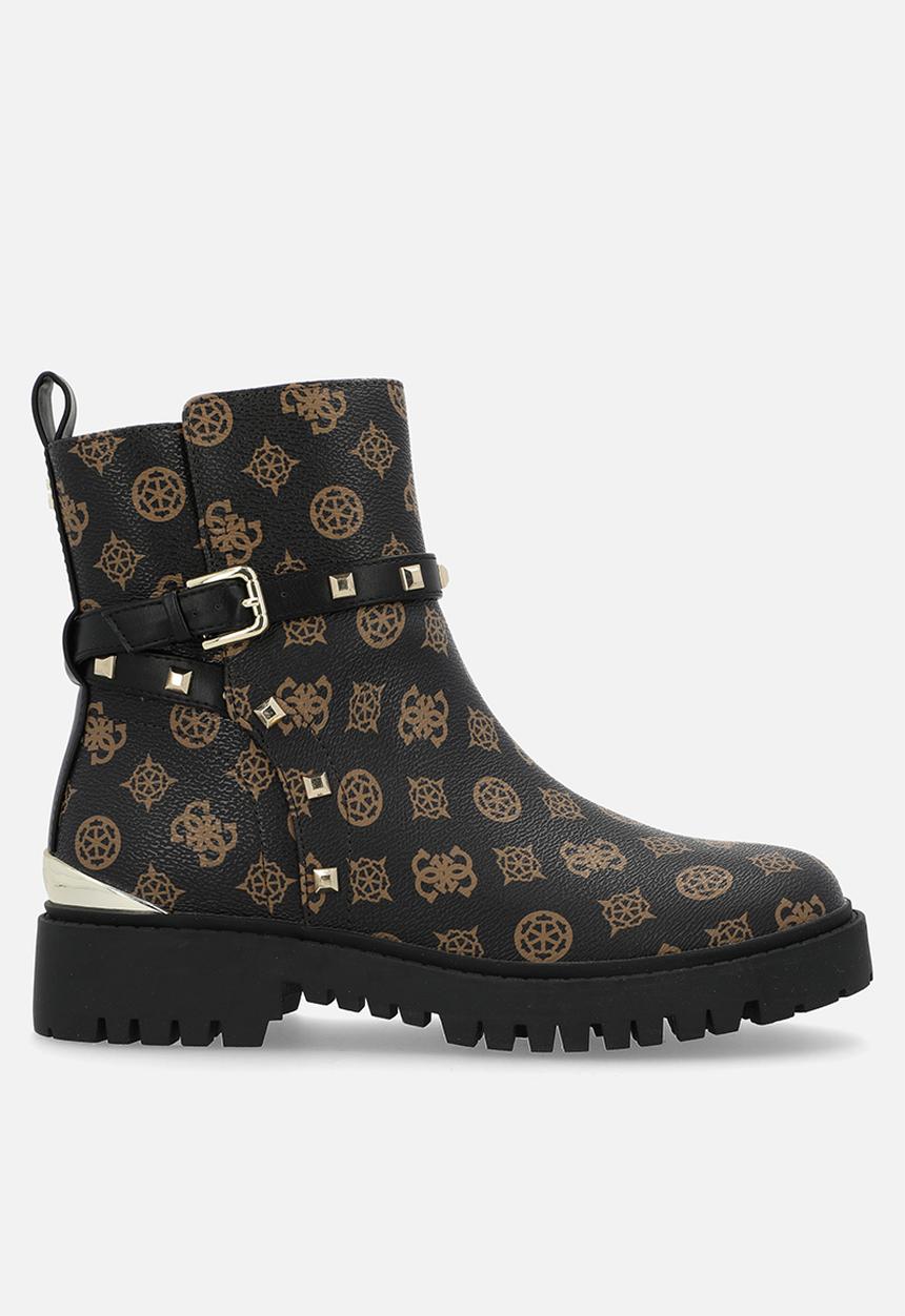 GUESS - Oliy logo peony tamara boot - brown/black