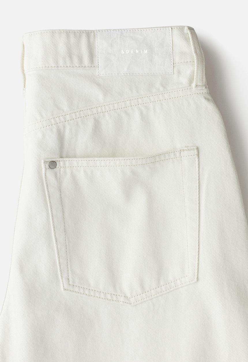 H&M - Barrel high jeans - cream