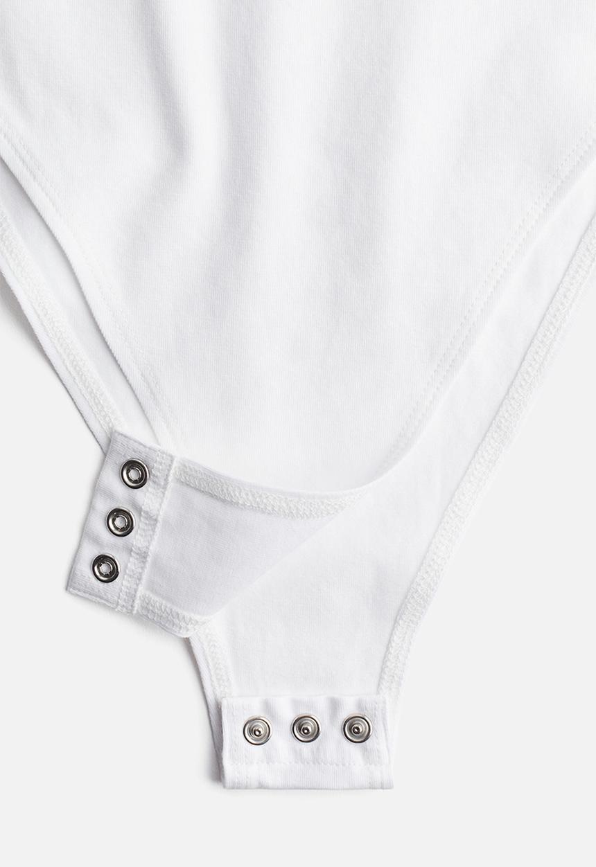 H&M - Scoop-back body - white