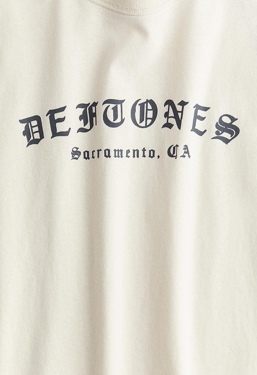H&M - Printed t-shirt - cream & deftones
