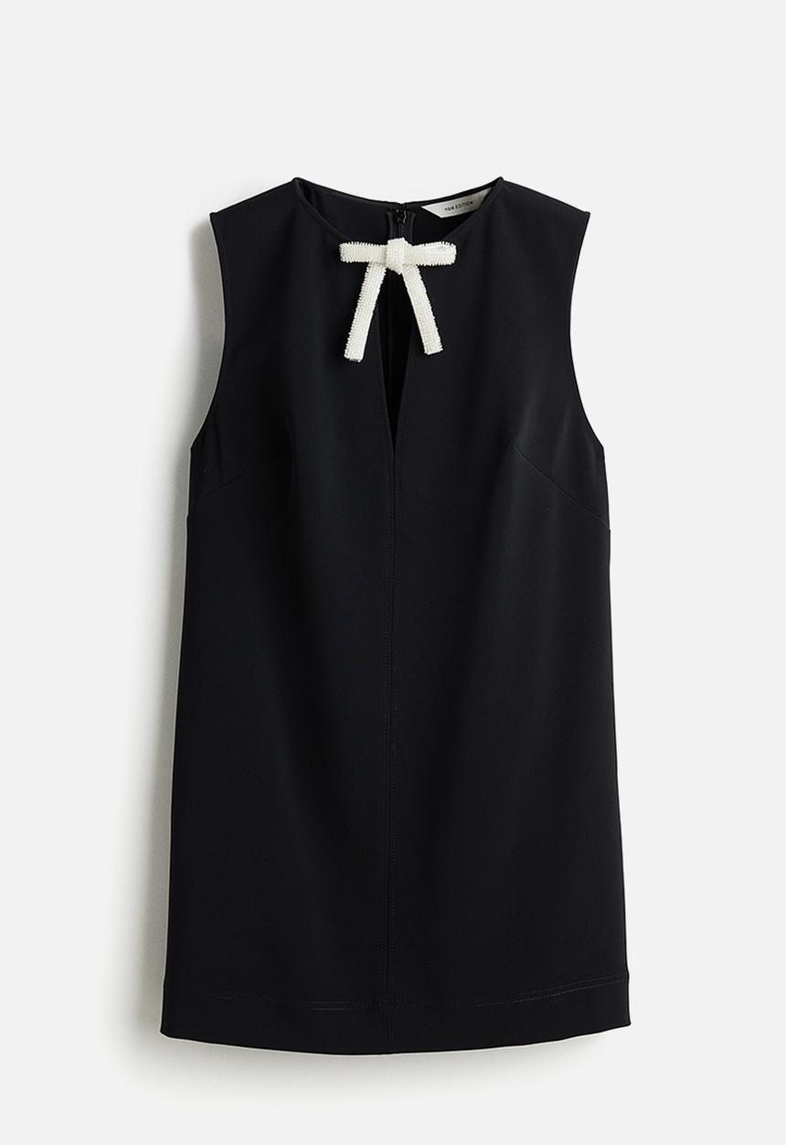 H&M - Bow-detail dress - black