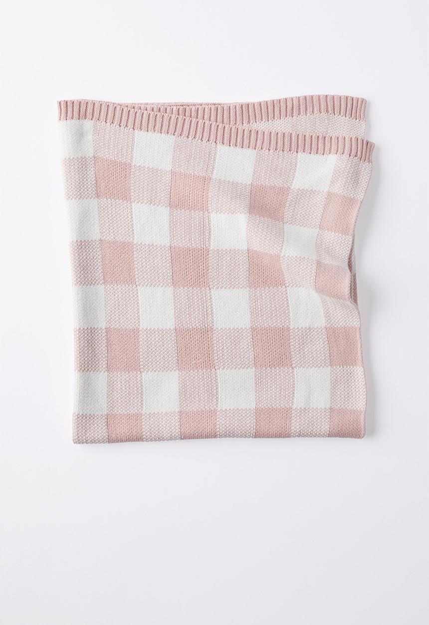 Cotton On - Organic knit blanket - zephyr/buffalo check