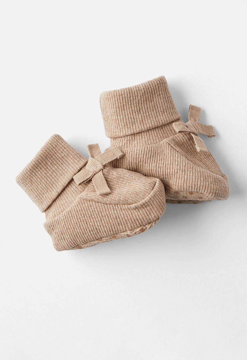 Cotton On - Organic pointelle booties - zephyr