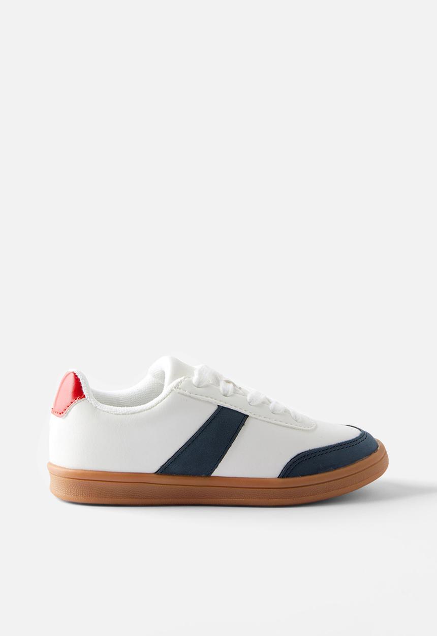 Cotton On - Lenny retro sneaker - squid ink/varsity red