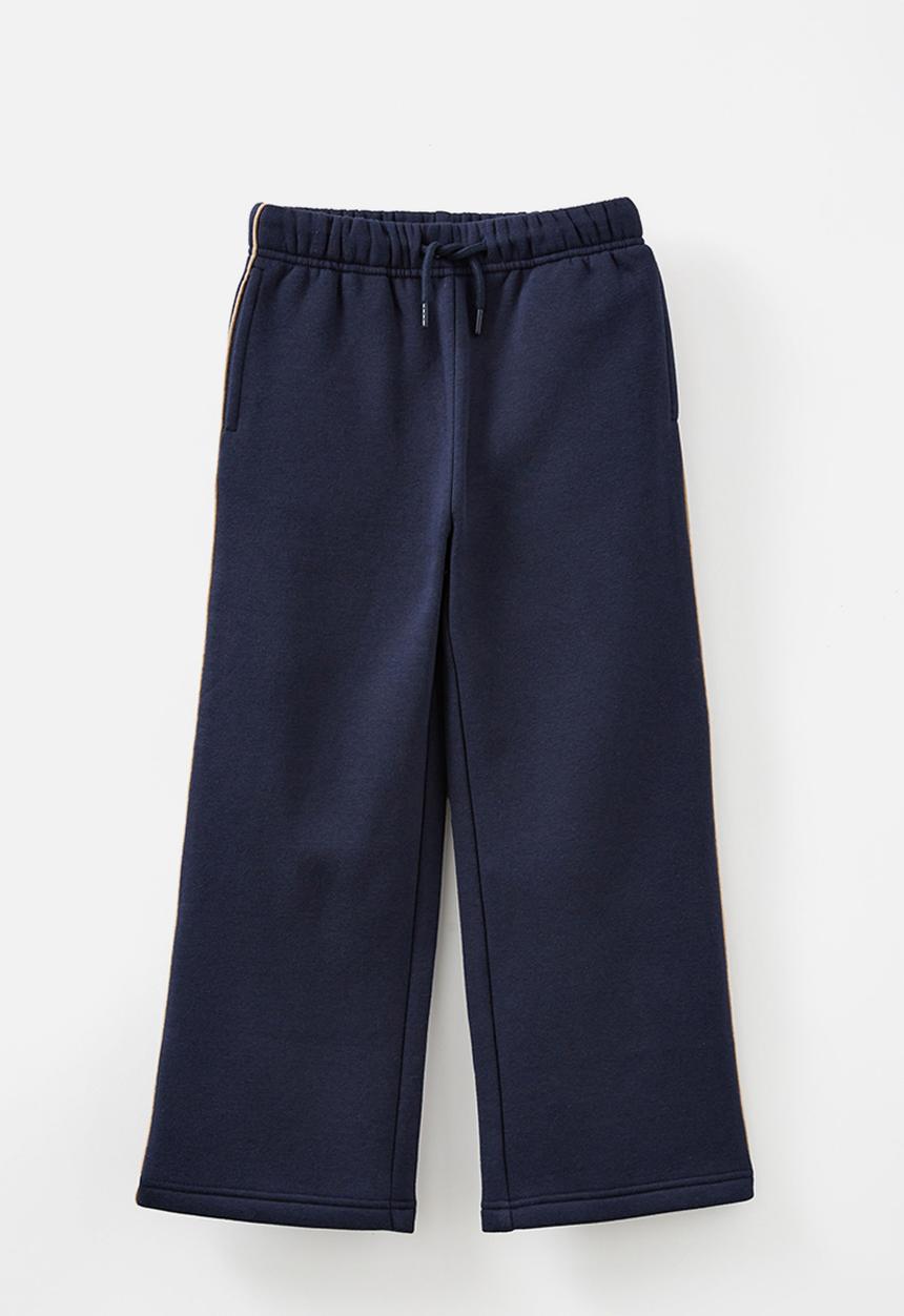 Cotton On - Sammy straight leg trackpant - squid ink/mocha piping