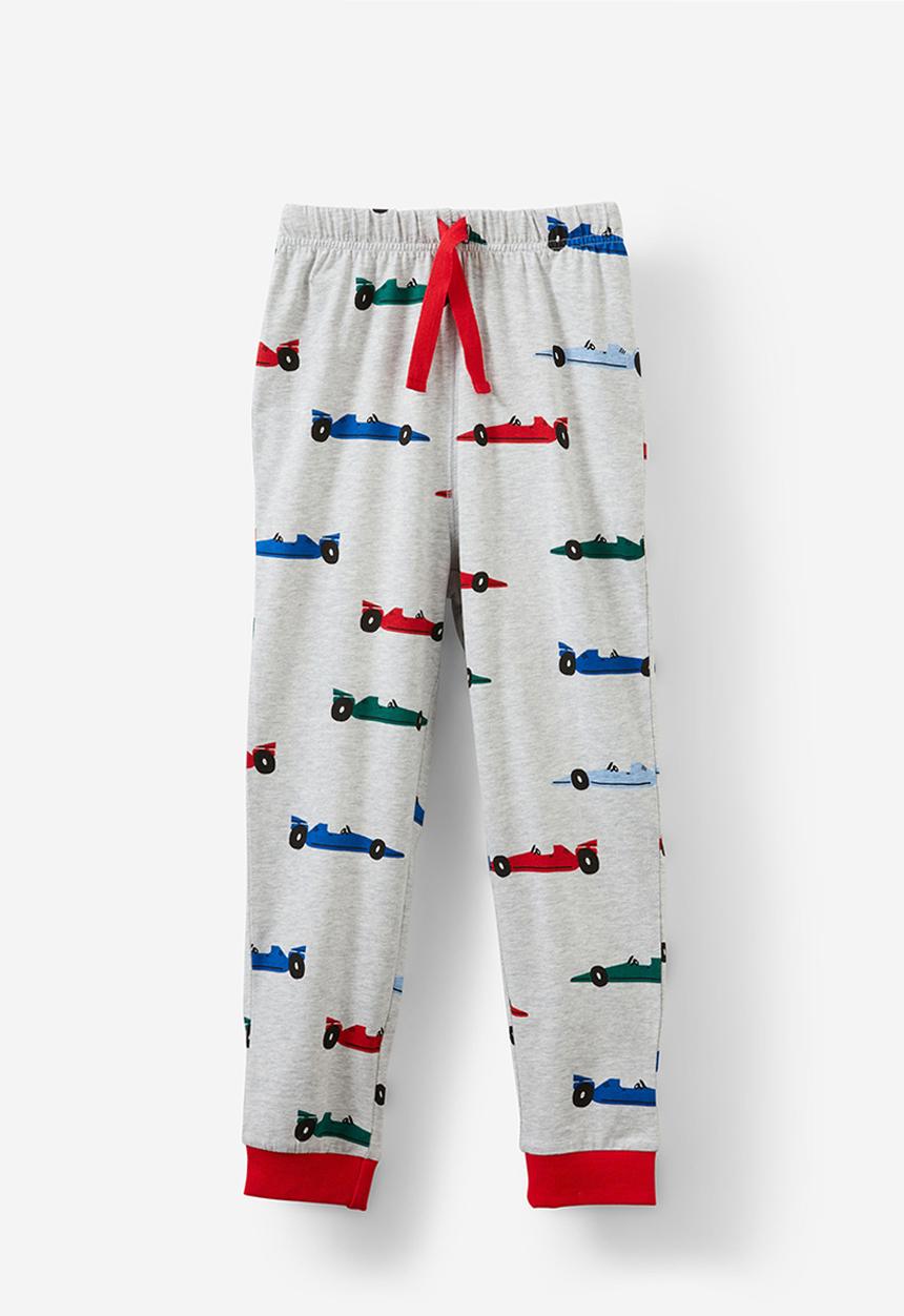 Cotton On - Ace long sleeve pyjama set - cloud marle/racing cars