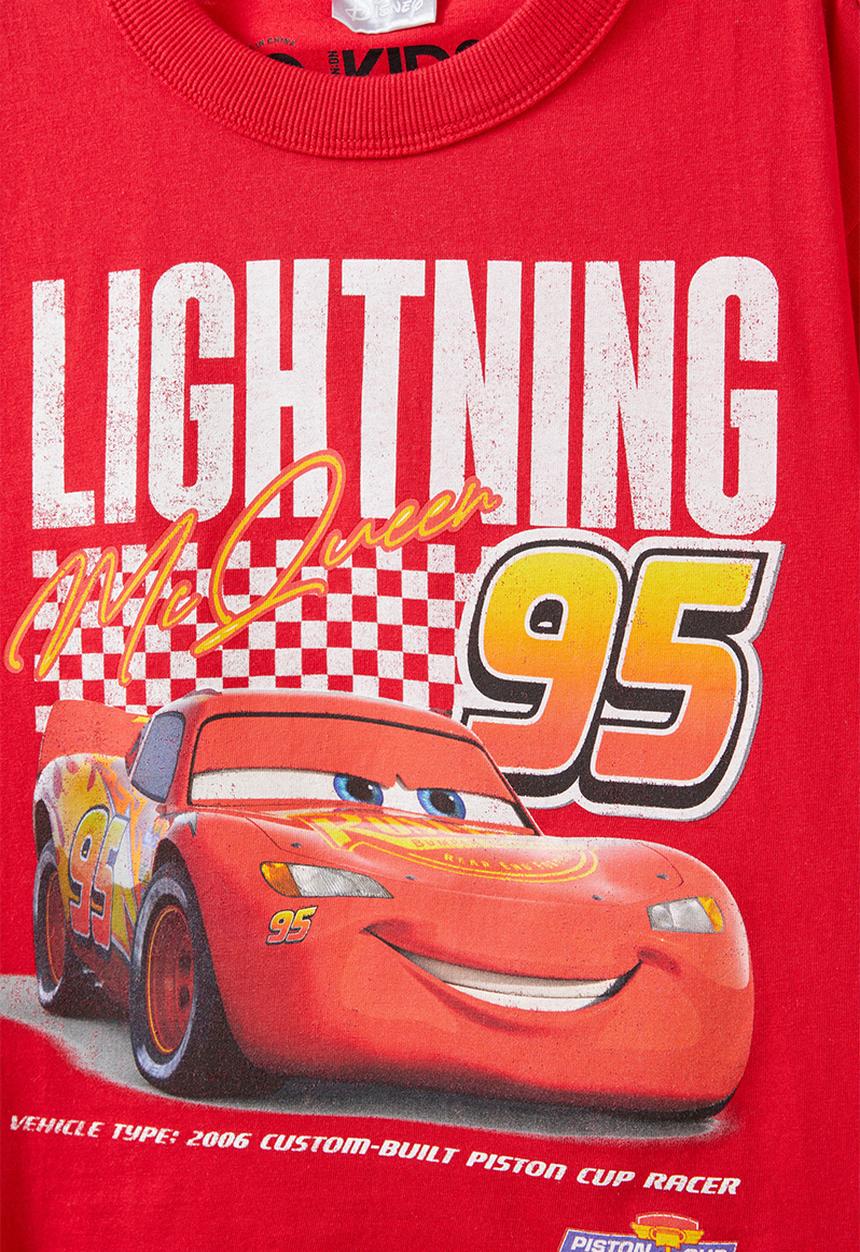 Cotton On - Cars drop shoulder short sleeve tee - varsity red