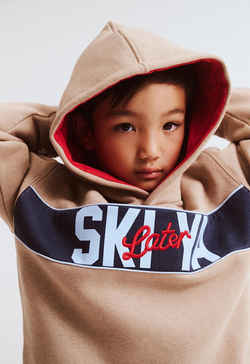 Cotton On - Sammy oversize hoodie - mocha/ski ya later