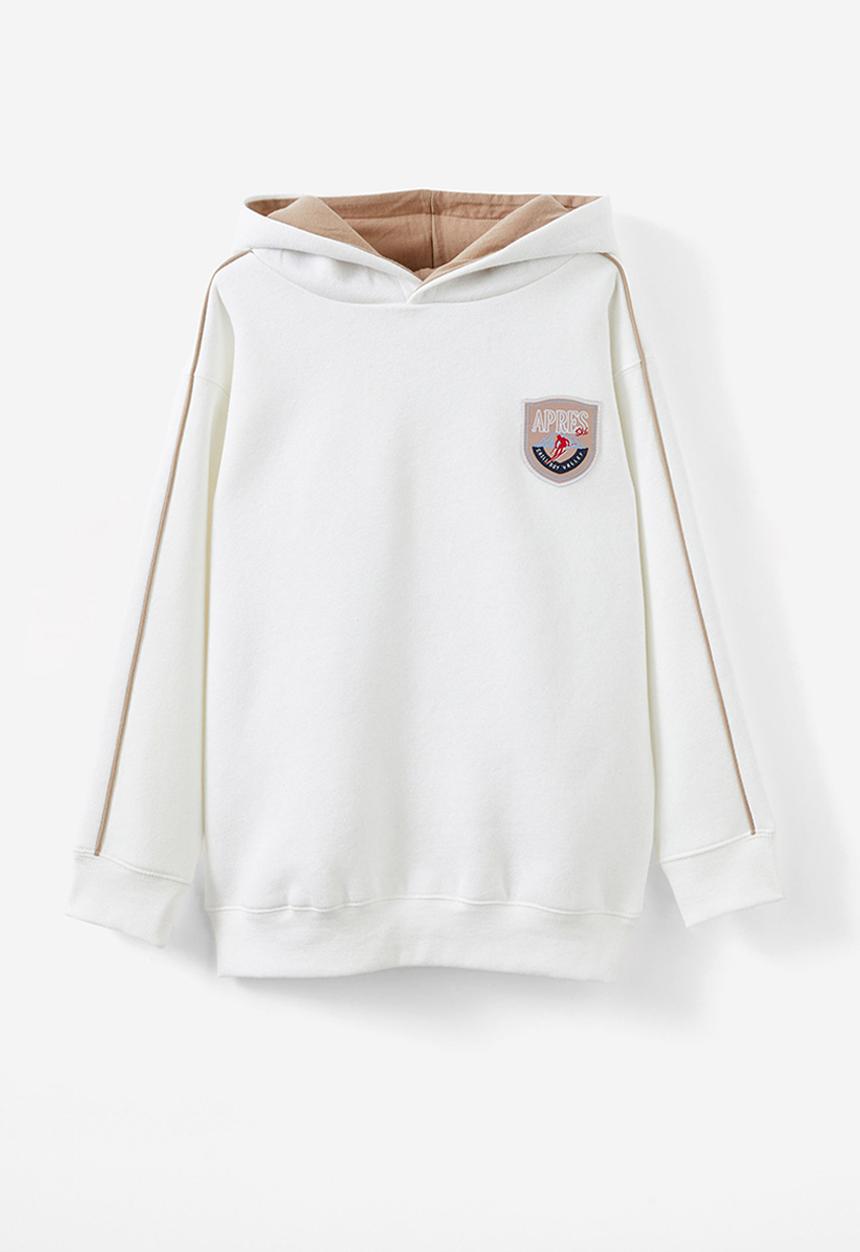 Cotton On - Sammy oversize hoodie - vanilla/courchevel ski camp