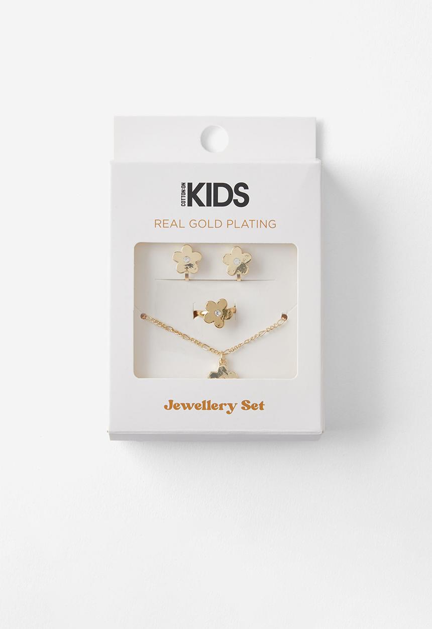 Cotton On - Kids jewellery gift set - gold/flower