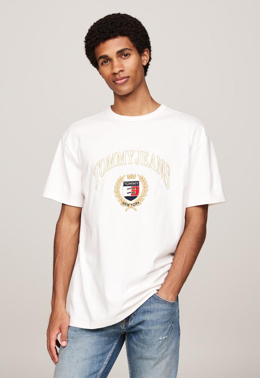 Tommy Hilfiger - Tjm Reg Tj Gold Crest Tee - Ancient White