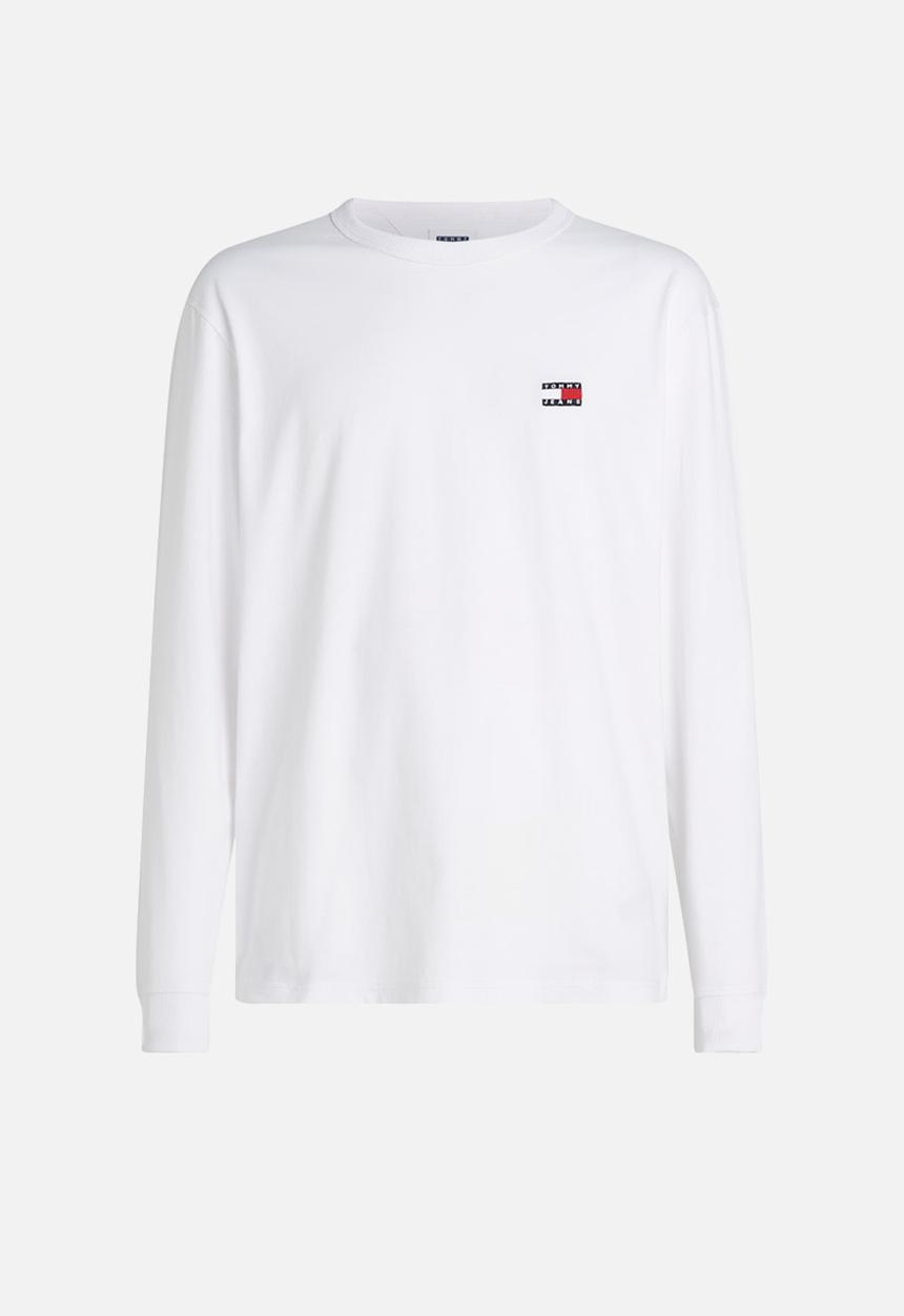 Tommy Hilfiger - Tjm Reg Badge Long Sleeve Tee - White