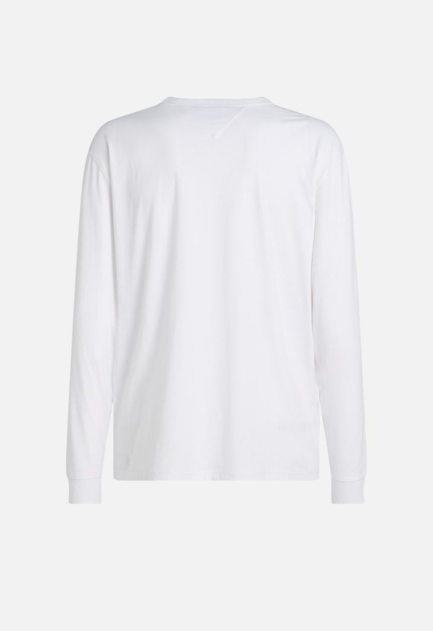 Tommy Hilfiger - Tjm Reg Badge Long Sleeve Tee - White