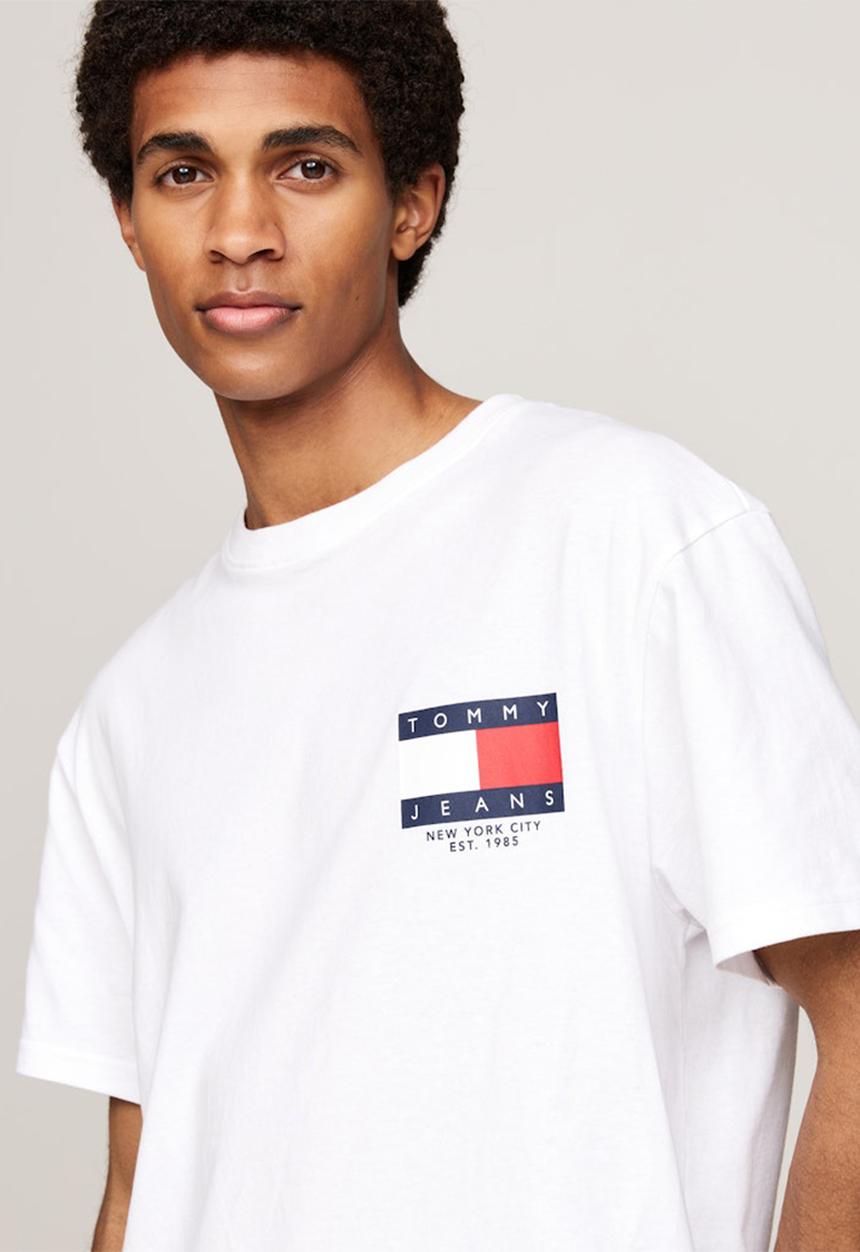 Tommy Hilfiger - Tjm Reg Rwb Sig Flag Tee Ext - White