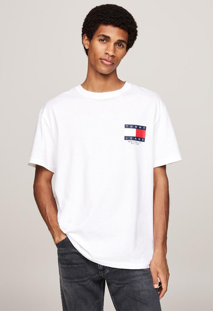 Tommy Hilfiger - Tjm Reg Rwb Sig Flag Tee Ext - White