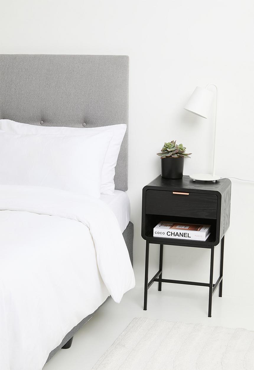 Sixth Floor - Gomez bedside table-black