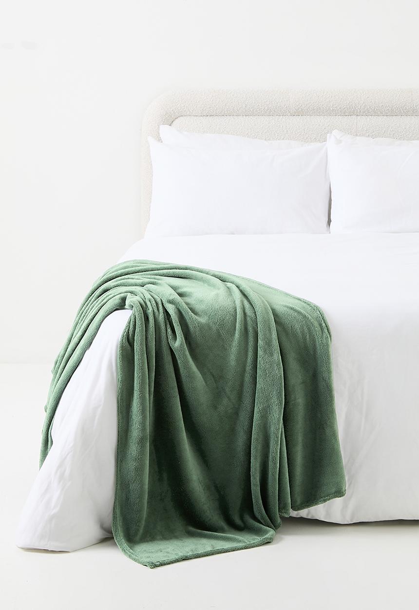 Sixth Floor - Fleece Throw - Sage