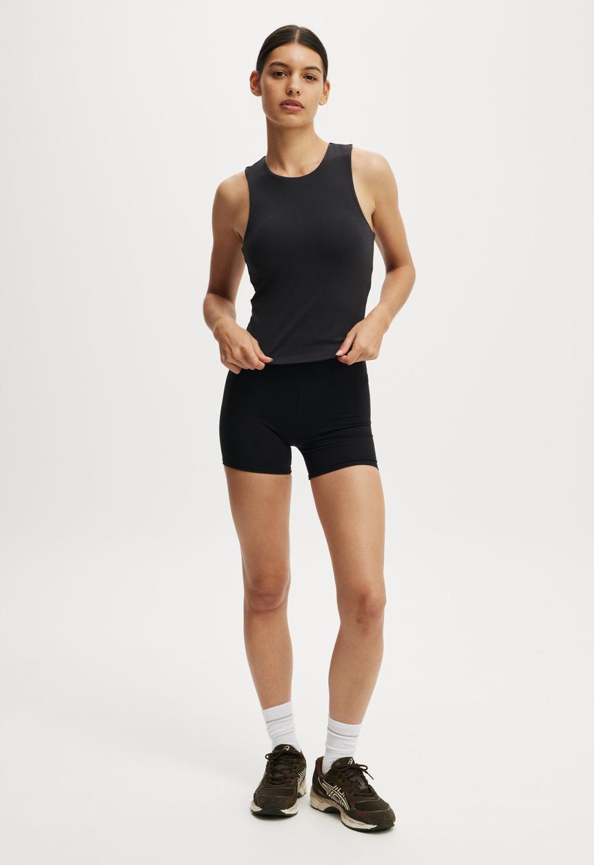 Cotton On - Ultra Soft Racer Tank Top - Black