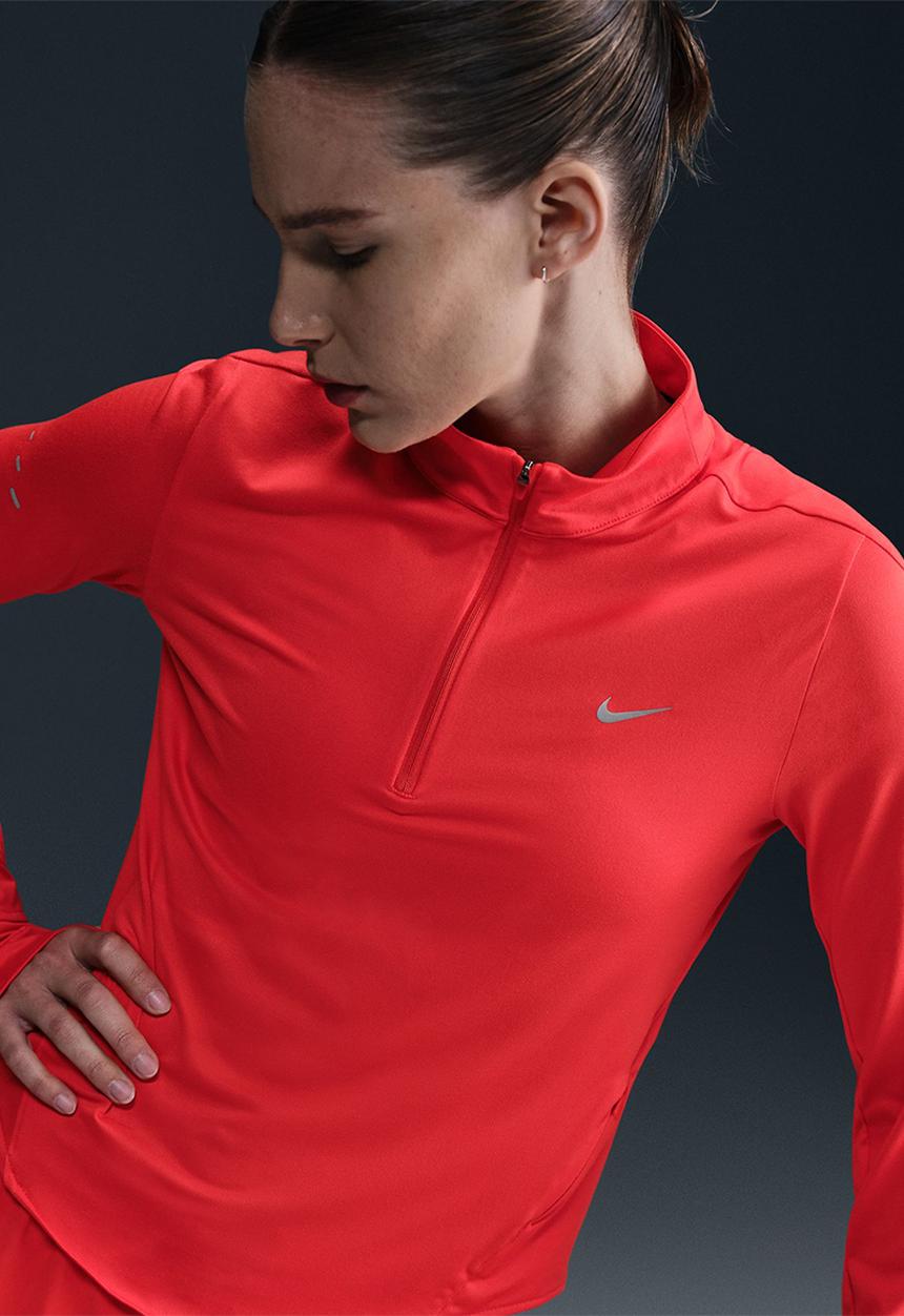 Nike - Nike Dri Fit Swift Top - Lt Crimson/Reflective Silv
