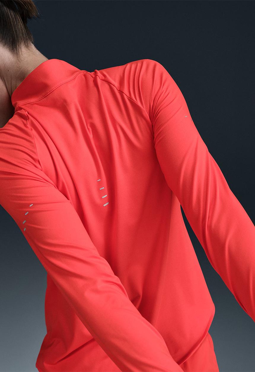 Nike - Nike Dri Fit Swift Top - Lt Crimson/Reflective Silv