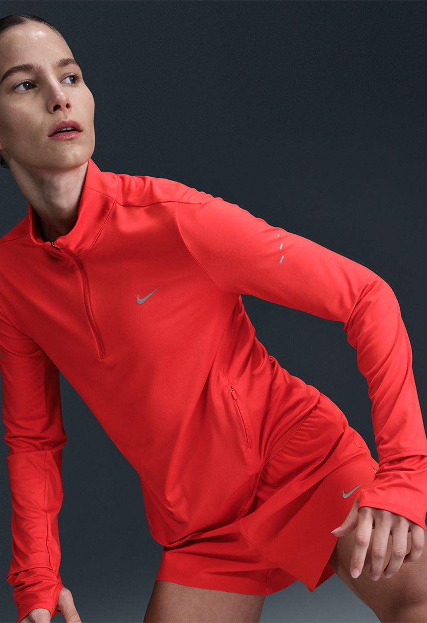 Nike - Nike Dri Fit Swift Top - Lt Crimson/Reflective Silv