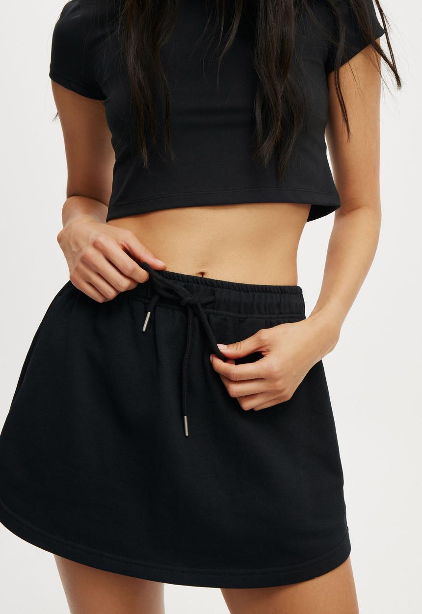 Cotton On - Essential Fleece Skirt - Black