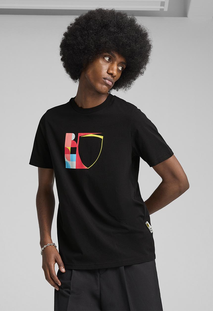 PUMA - Ferrari Race Big Shield Tee - PUMA Black